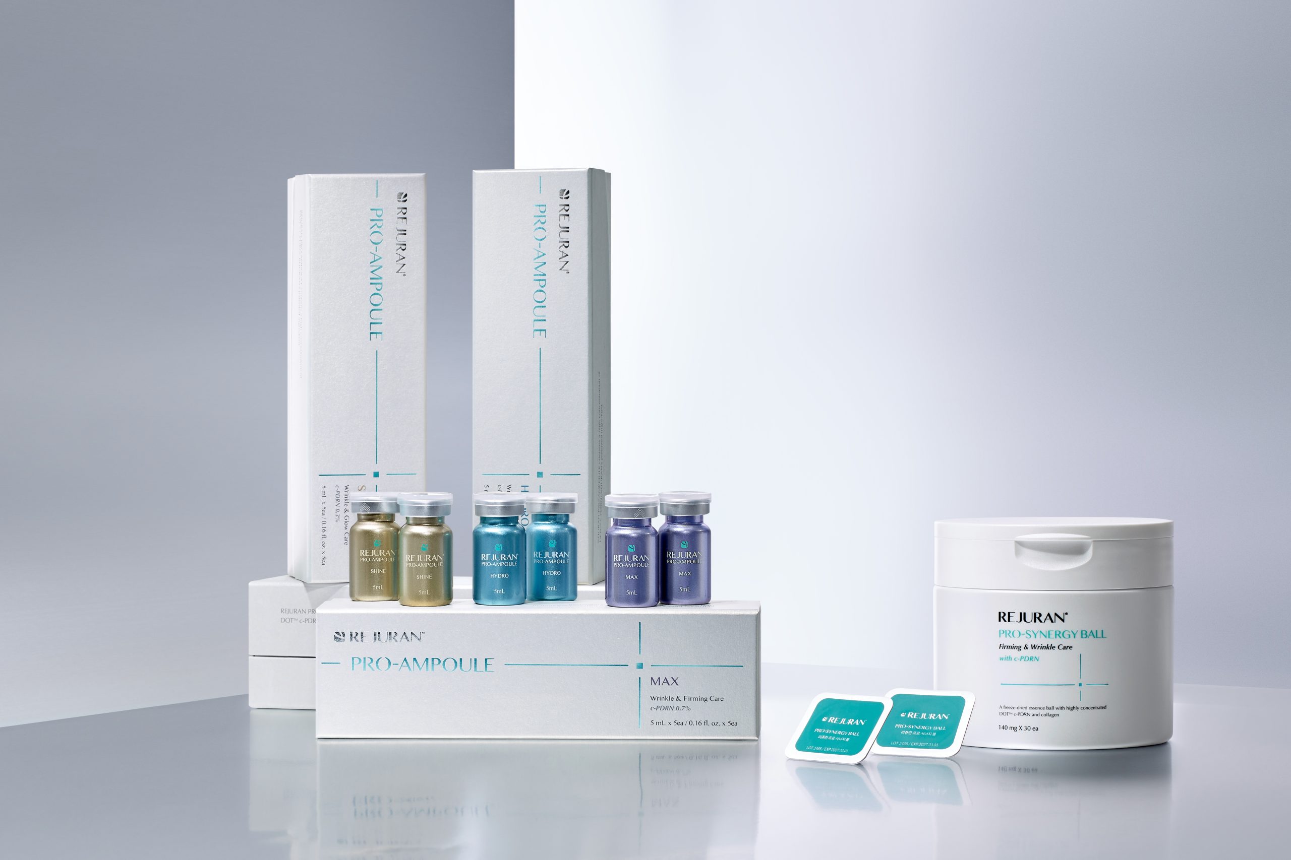 Rejuran Facial products on display